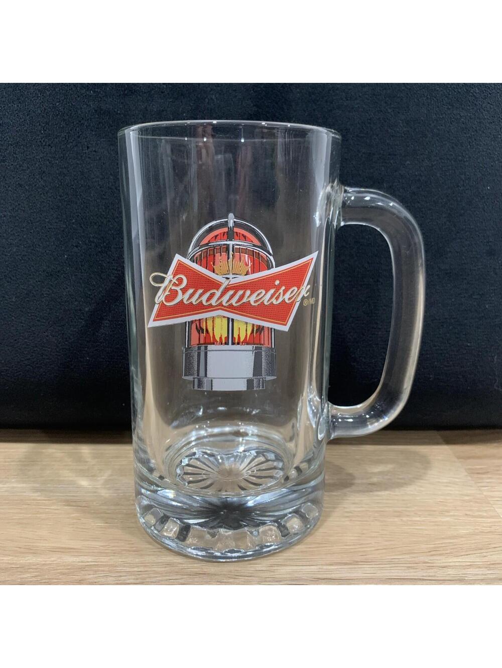 Budweiser Red Light Goal NHL Beer Mugs Beer Glass Drinking Glass 6"